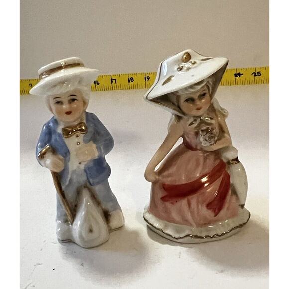 Victorian Couple Figurines Set of 2 COTC Southern Renaissance Boy And Girl - Picture 6 of 13